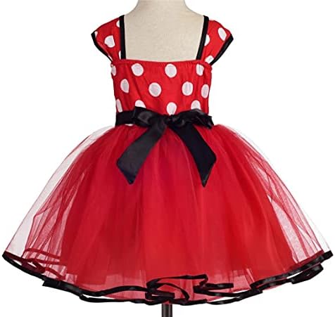 Dressy Daisy Baby Girl Polka Dots Fancy Costume Party Dress with Headband