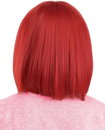 Strawberry Shortcake Wig for Girls Red Bob Cut officially licensed