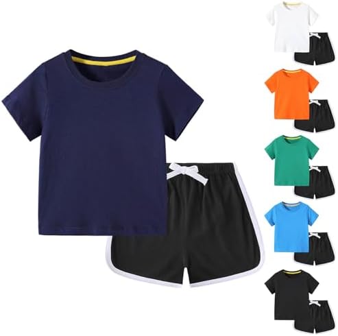 Toddler Boys Girls 2 Piece Summer Tracksuit Set