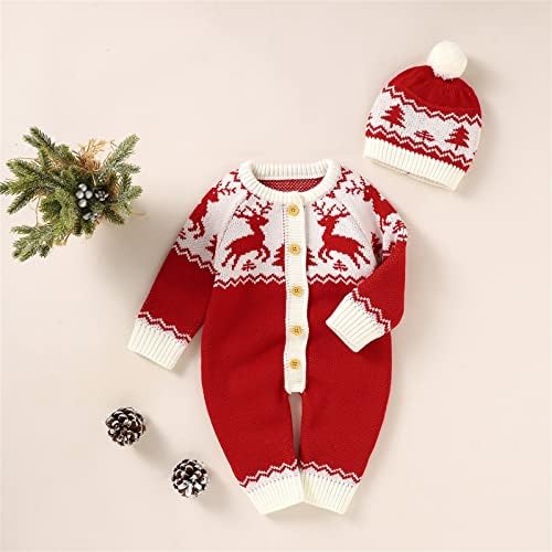 Baby Boys Christmas Romper Set