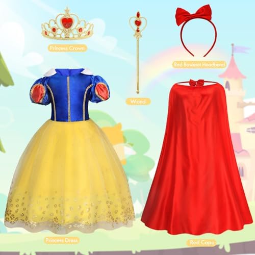COTRIO Princess Dress Up Halloween Costume for Girls ToddlerKids