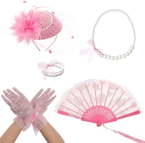 Fumwase 5Pcs Tea Party Accessories Set - Perfect Tea Party Favors Kit