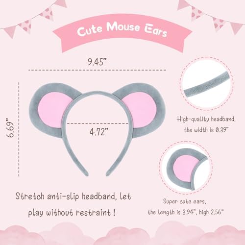 MG House Mouse Ear Headband Perfect for Halloween Cosplay