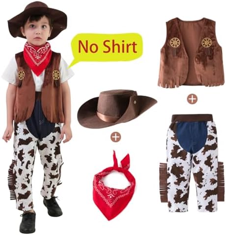 LXKIKMM Mays Baby Western Costume Set for Boys