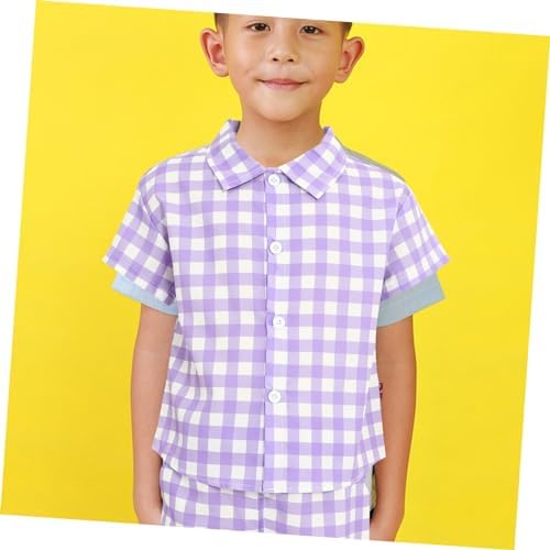 Cool Boys Plaid Summer Short Sleeve Set