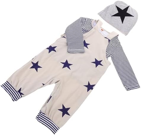 Comfortable Star Pattern Suspenders Pants for Boys