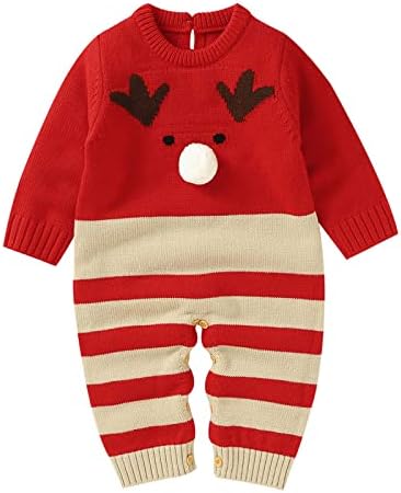 Hand-Knitted Baby Girl Santa Outfit