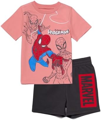 Action Spider-Man Boys T-Shirt and Shorts