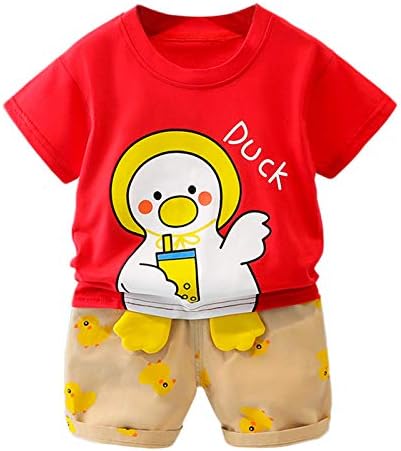 Cartoon Duck Print Toddler Adjustable Fit T-Shirt