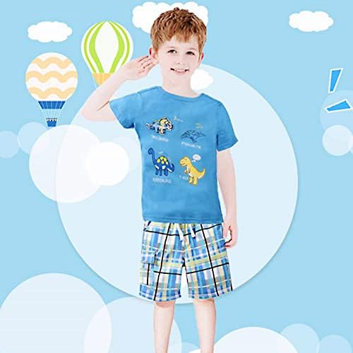 Gorboig Toddler Boys Dinosaur T-Shirt Shorts Set