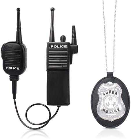 Kyson Police Costume Kit for Boys - Halloween Career Day