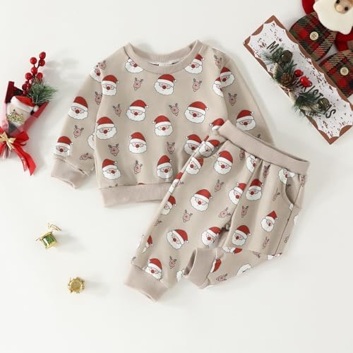 christmas baby outfit boys and girls 6-12 months