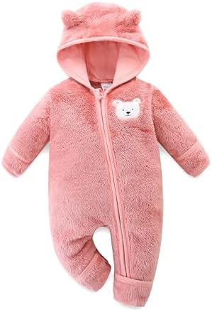 Fluffy Winter Jumpsuit for Babies