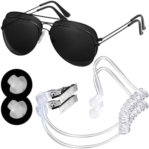 Spy Erpiece Sunglasses transforming into a secret service member