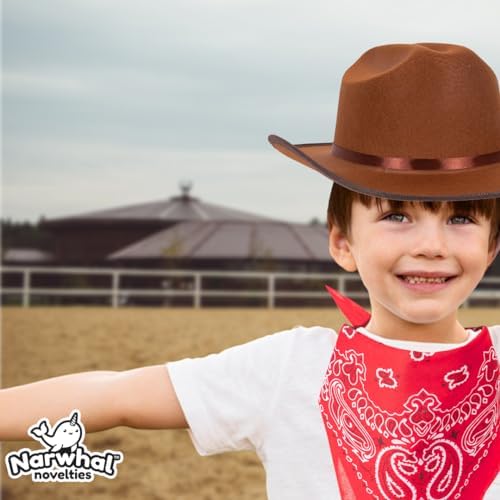 Junior Wild West Cowboy Hat - Red Bandana Kids Western Accessories
