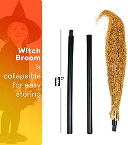 Skeleteen Witch Broomstick Costume Accessory - Fictional Flight