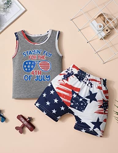 Fommy Toddler 4th of July Boy Outfit Set