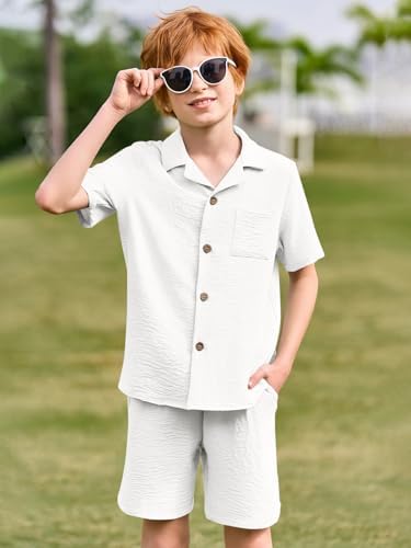 Haloumoning Boys 2-Piece Summer Beach Outfits