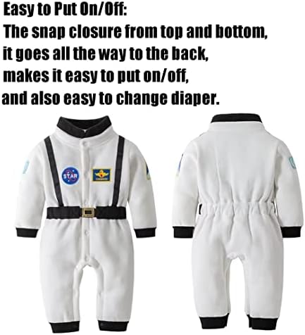 Baby Astronaut Costume Toddler Romper Halloween Daily and Cosplay
