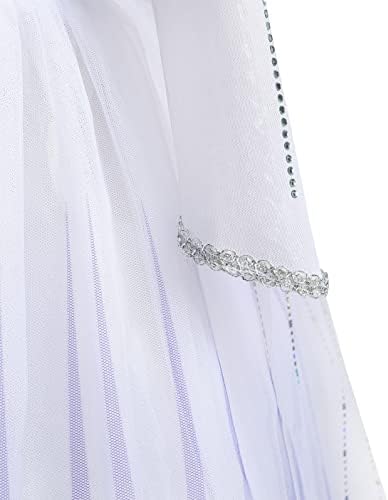 Aoiviss White Snow Queen Princess Dress for Girls