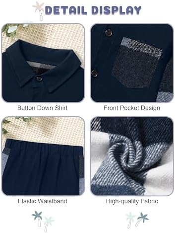 Boys Plaid Pullover Activation Set