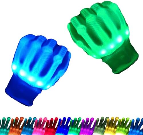 12 Colors Flash Led Light Up Gloves