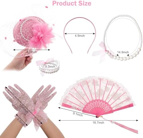 Fumwase 5Pcs Tea Party Accessories Set - Perfect Tea Party Favors Kit