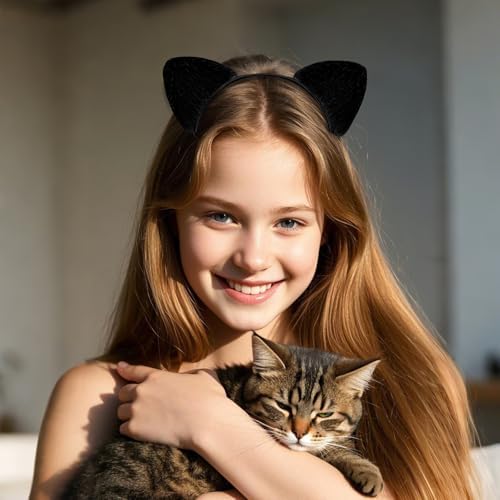 2-Piece Cat Ears Headband for Kids Girls