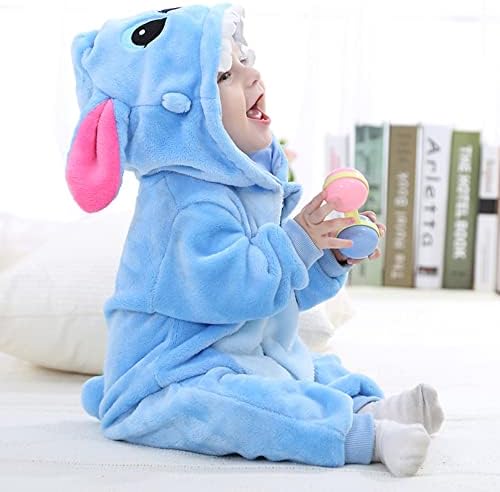 Unisex Baby Flannel Romper Animal Onesie Costume