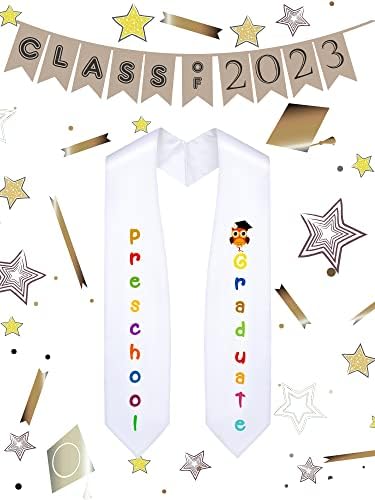 Geyoga Preschool Graduation Sash - Cute Owl Design