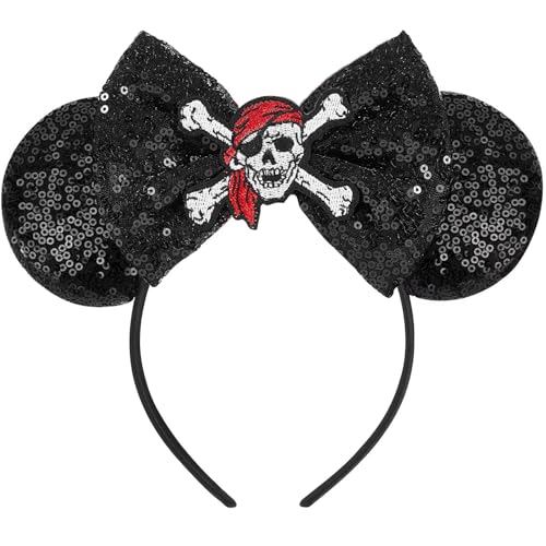 Pirate Mouse Ears Headband Halloween Party Accessories for Girls