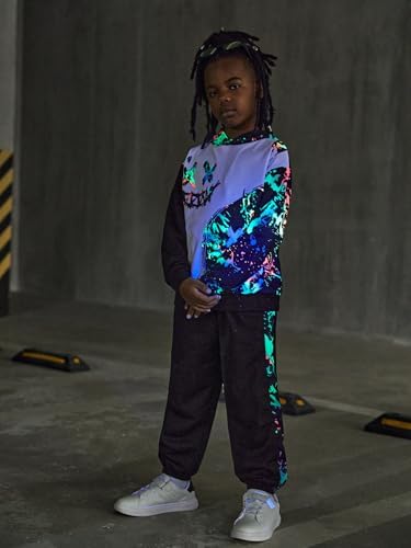 WDIRARA Boys 2 Piece Tracksuit Set Sweatpants and Hoodie