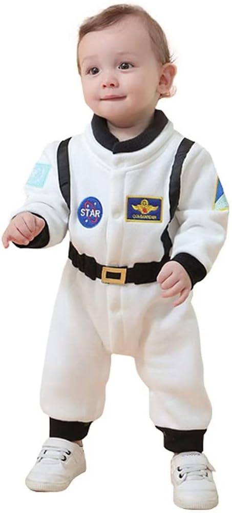 Baby Astronaut Costume Toddler Romper Halloween Daily and Cosplay