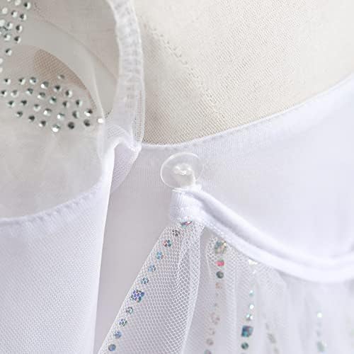 Aoiviss White Snow Queen Princess Dress for Girls