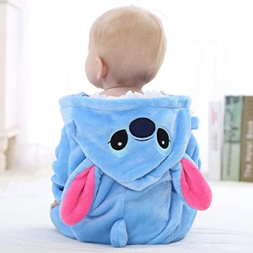 Unisex Baby Flannel Romper Animal Onesie Costume