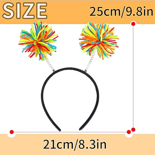 Rainbow Pom Pom Bopper Fun Pride Day Accessory