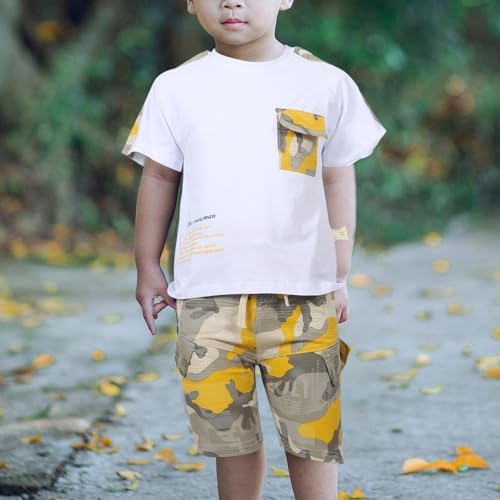 GALPADA Lightweight Toddler T-Shirt and Pants Set for Summer Adventure 80