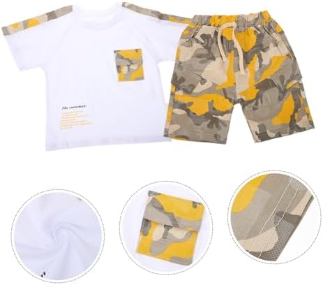 Stylish Camouflage Boys Summer Outfit Set for Ages 5-12