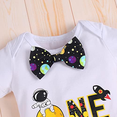 Spacesuit for Baby Boys First Birthday Party Outfit with Cake Smash