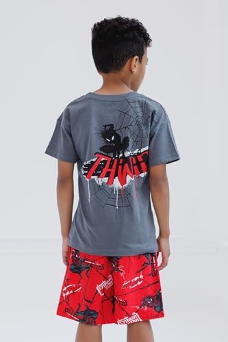 Marvel Spider-Man T-Shirt Shorts Set for Babies to Teens