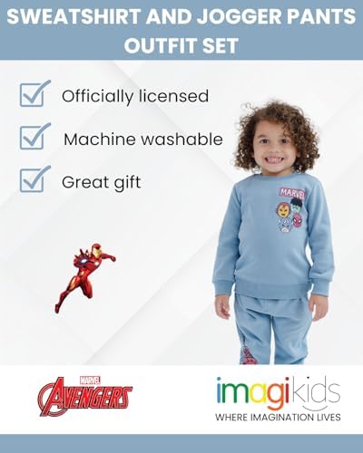 Marvel Avengers Action Fun Toddler Boys Fleece Set Perfect Fall Winter Outfit