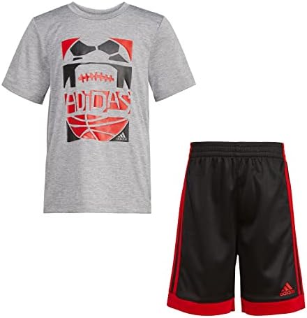 Adidas Boys 2-Piece Game Time Short Set Comfort Style