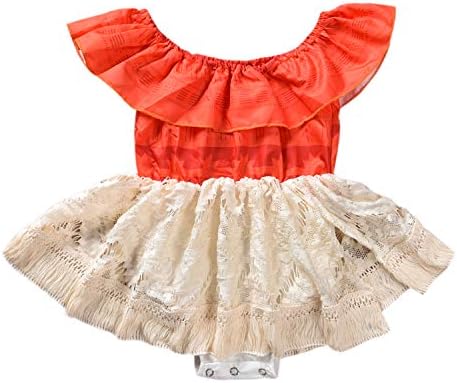 Sejardin Baby and Sis Moana Ruffled and Lace Romper Dress Set