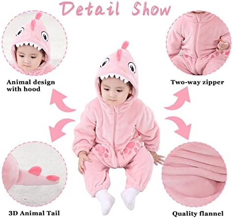 TONWHAR Halloween Animal Bodysuit for Baby Toddler