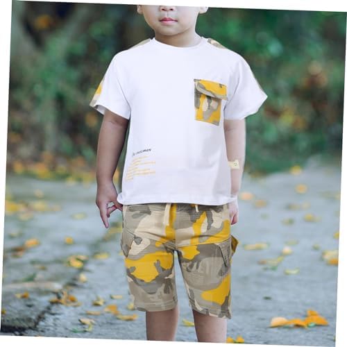Camouflage summer outfit for boys