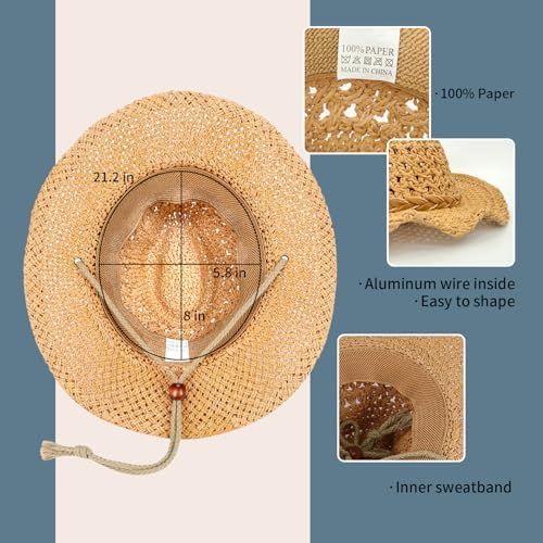 SeptCity Kids Cowboy Hat with Bandana for 2-5 Year Olds