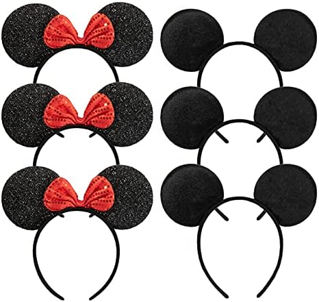 ChuangQi Mouse Ears Headband - 6pcs Set