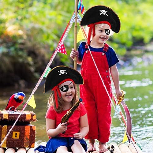 Skylety Pirate Headwear Set for Kids and Adults