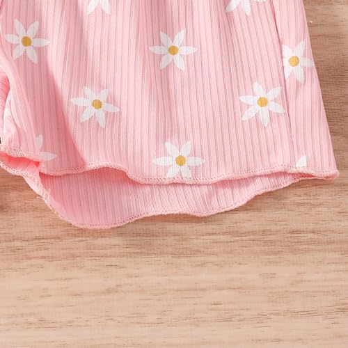 AMIMOJY Baby Girls Summer Dress Set 2Pcs