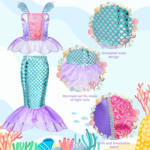 Meland Little Mermaid Dress Set